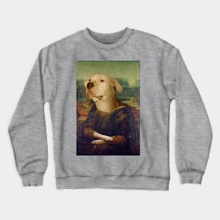 Mona Lisa Dogo Argentino Crewneck Sweatshirt